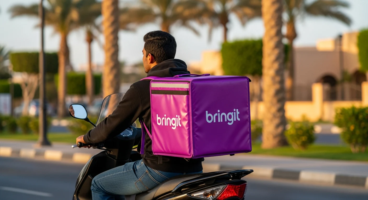 Bringit delivery rider in Sharm El Sheikh